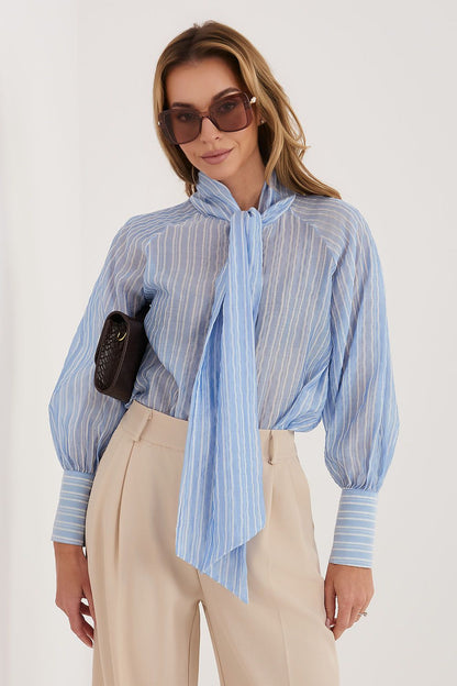 Luna Blouse Blue