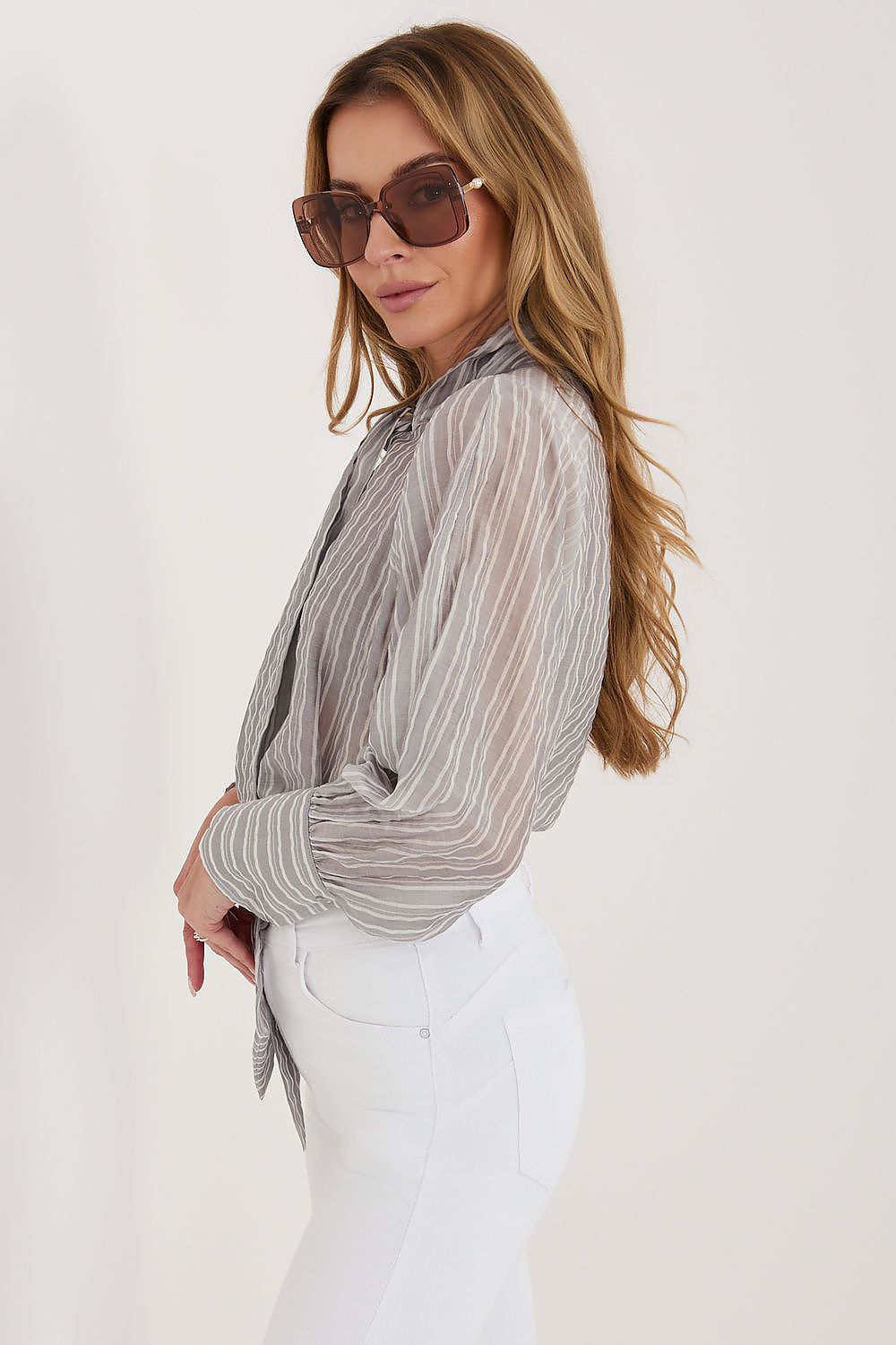 Luna Blouse Grey